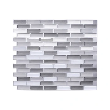 Vividtiles Self adhesive European Home Decor Removable Waterproof Vinyl Wallpaper 3D Peel and Stick Mosaic Tiles #8211 1 Sheet tanie i dobre opinie CN(Origin) 3D Sticker Modern Window Stickers For Wall Switch Panel Stickers For Cabinet Stove For Tile For Refrigerator