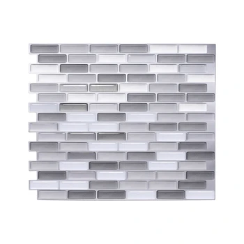 

Vividtiles Self adhesive European Home Decor Removable Waterproof Vinyl Wallpaper 3D Peel and Stick Mosaic Tiles - 1 Sheet
