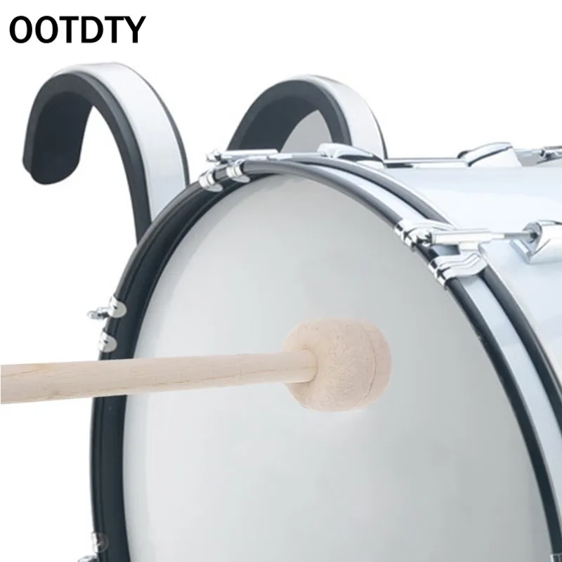 OOTDTY 1 шт. Timpani Mallets Precussion барабанные палочки мягкий фетр голова деревянная ручка