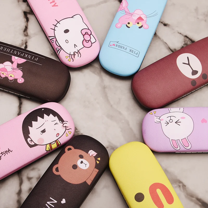 Новая мода для мужчин и женщин Ins мультфильм очки коробка милые животные Тигр медведь мальчик и девочка студентка близорукие очки коробка