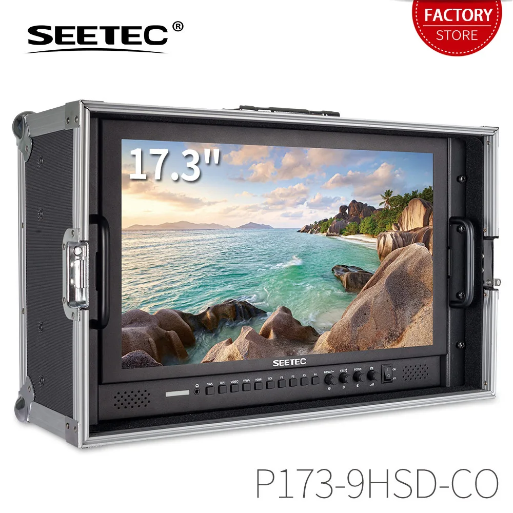 SEETEC P173-9HSD-CO 4K HDMI 3G SDI Переносной монитор режиссера вещания Full HD 1920x1080 алюминиевый