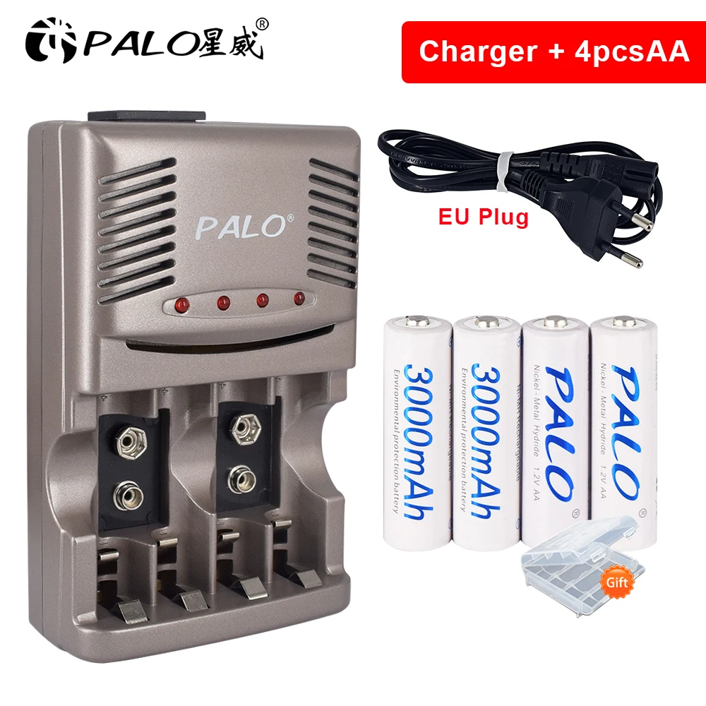 Batteria Ricaricabile Palo Aa Aaa 1.2V Nimh Aa Batterie Aaa Caricabatterie Intelligente Per Batterie Ricaricabili Aa Aaa Da 1.2V