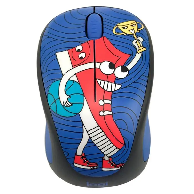 Беспроводная офисная мышь logitech M238-V3 для девочек, портативная мультяшная настольная мышь для ноутбука, оптическая компьютерная мышь 3 Keys1000DPI - Цвет: C