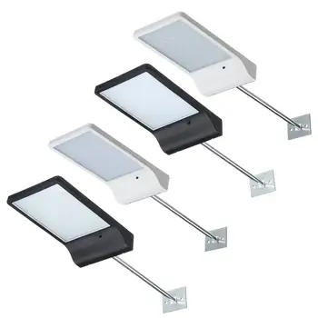 

30/36LED Solar Gutter Lights Wall Sconces Outdoor PIR Motion Sensor Detector Lightwith/without Mounting Pole for Garden