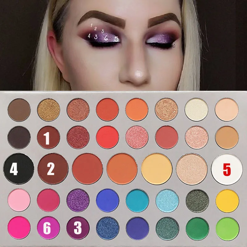 Evpct James Charles 39 Цвет Палетка теней для век жемчуг тени для век Мерфи cmaadu amazon взрывы