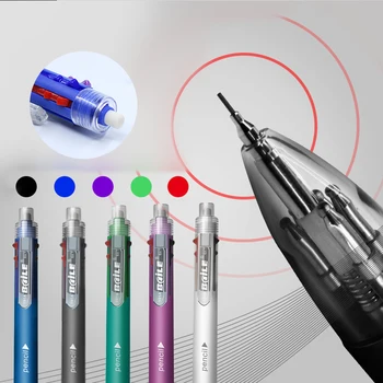 

11Pcs/Set 6-in-1 Multi-color Pen, 5 Color Ballpoint 1 Automatic Pencil with Eraser,School Writing Stationery Gel Ink Pen