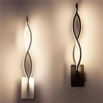 

White / Black Durable Sturdy Bedside Lamp Wall Lamp LED Wall Light Bedroom Stairwell Office Entrance Living Room
