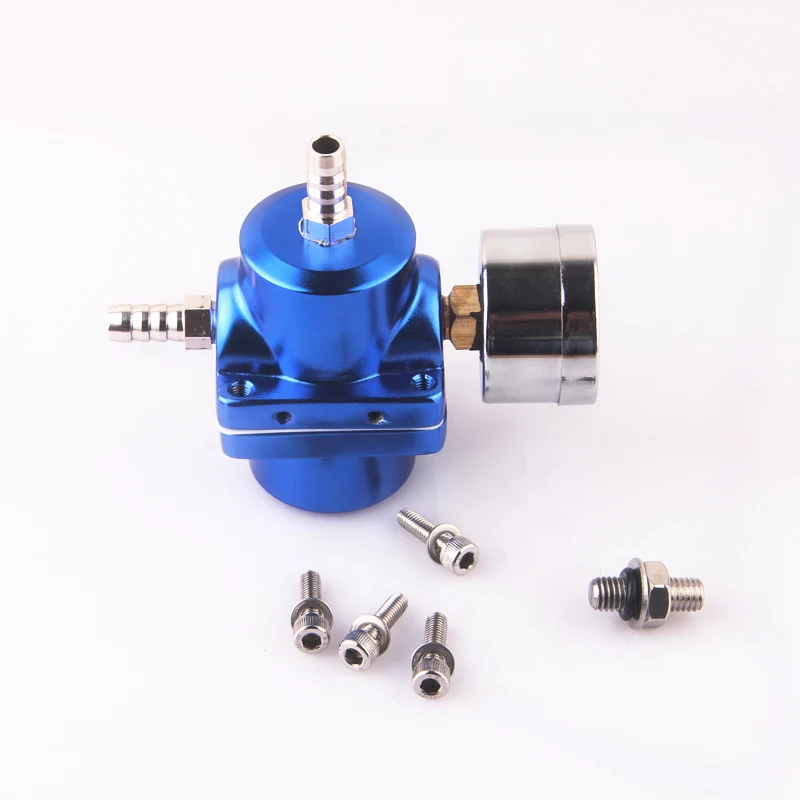Универсальный Регулируемый регулятор давления топлива JDM FPR 1:1 0-140 PSI анодированный цветной регулятор давления топлива