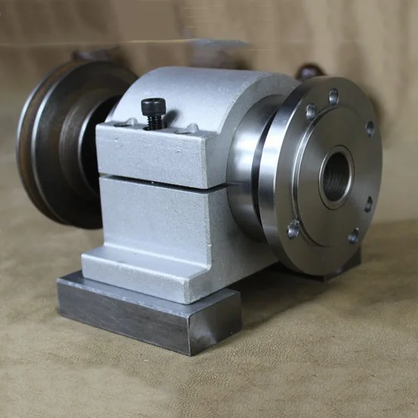 Lathe Spindle Assembly with Flange Connection Plate Transition Plate 80