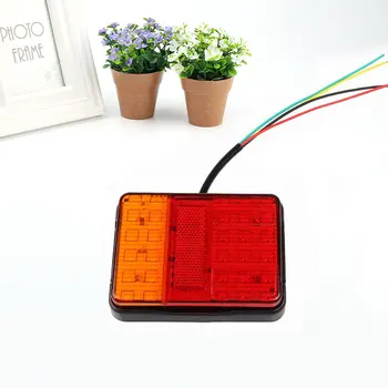 

30 LED Trailer Stop Rear Tail Light Indicator Lamp Caravan Lorry Car W/Bracket