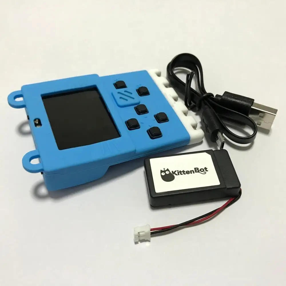 Kittenbot Meowbit содержит аккумулятор и USB кабель поддержка Makecode Arcade Python