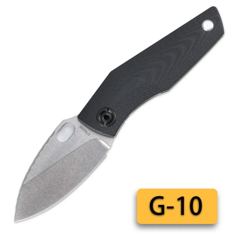 Black G-10 SJ75 мини D2 Сталь с черной G10 горячей полосой Титан(2,8" простой" складной нож Открытый Кемпинг портативный тактика EDC инструмент - Цвет: Black G-10