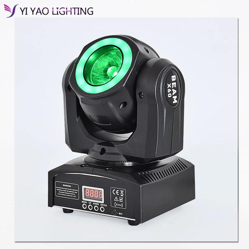 DJ светильник ing 60 Вт Led перемещение головы луч света с Halo RGBW 4in1 СИД Moving головной для