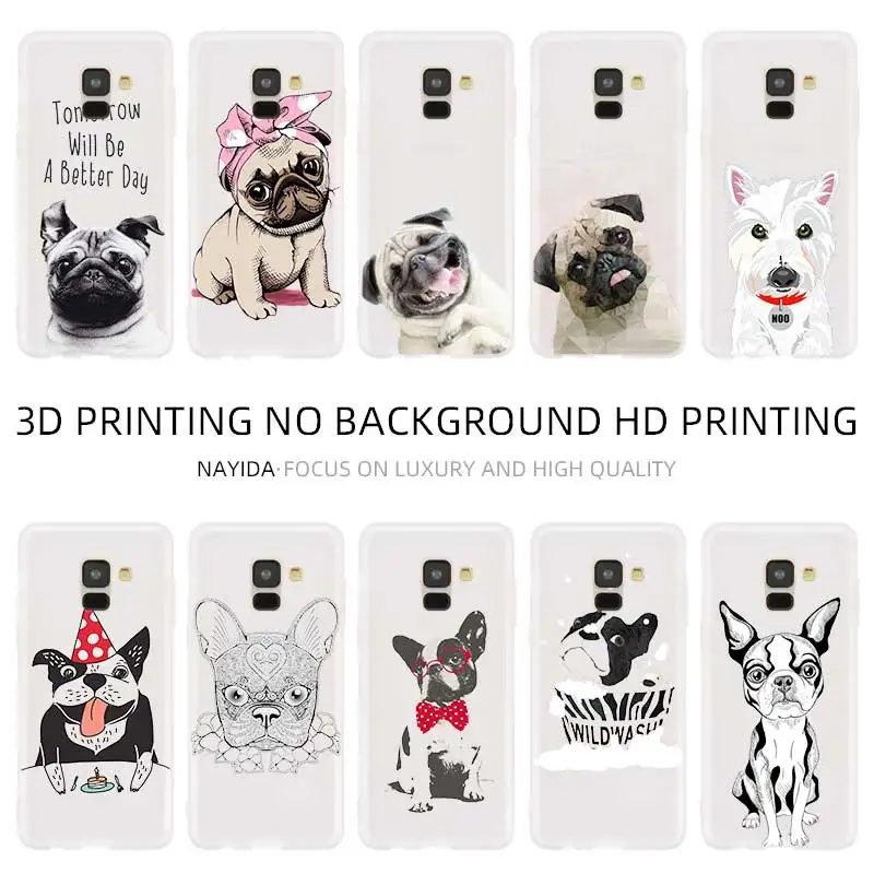 Мягкий чехол для телефона Samsung Galaxy A10 A20 E A30 A40 A70 A50 A60 A80 A90 a10s a20s a30s a70s M40 Terrier dog pug с