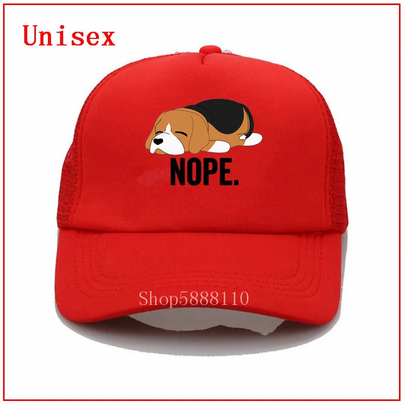Бейсболка для мужчин и женщин Lazy Beagle nope Кепка от солнца с принтом в виде сетки