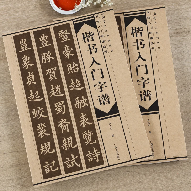 Chinese Calligraphy Book Kai Shu Album Of Basic Words By