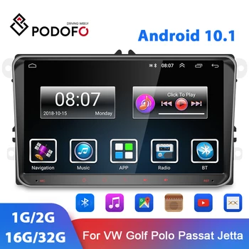 

Podofo 9'' Android 10.1 Car Multimedia Player GPS WIFI Audio Radio For VW Passat Golf MK5 MK6 Jetta T5 EOS POLO Touran Seat