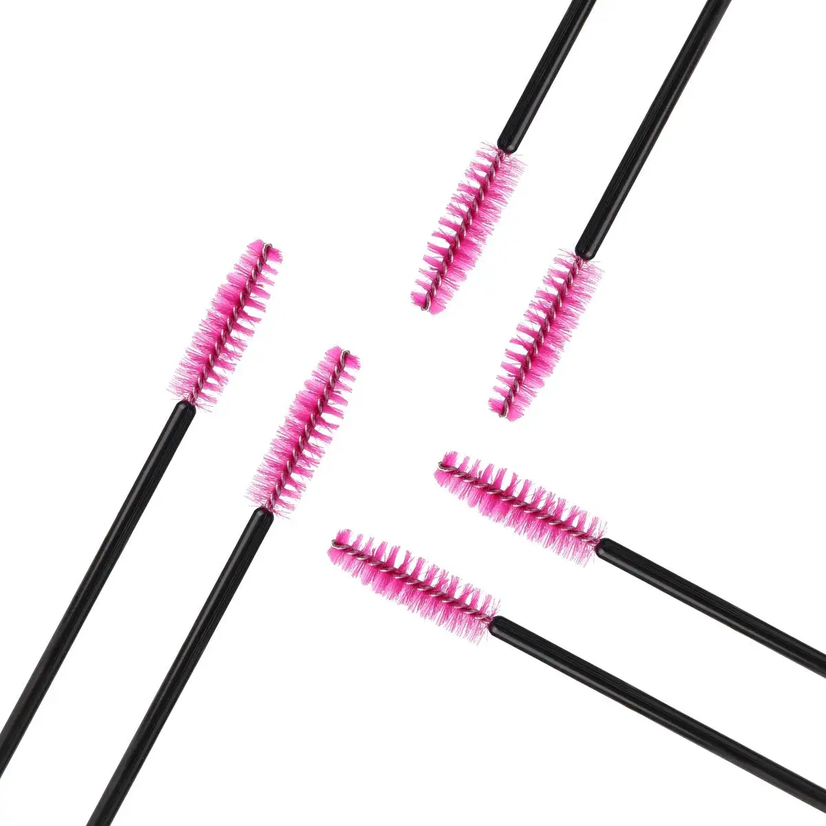 100Pcs Disposable Micro Eyelash Brush Mascara Wands Applicator Spoolers Eyebrow Comb brushes Eyelash Extension Makeup Kit