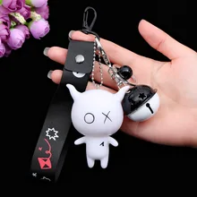 Напрямую от производителя распродажа мультяшная кукла-брелок для ключей черный сын acic dou автомобильное кольцо для ключей с сумочкой кулон поколение жировых подарков