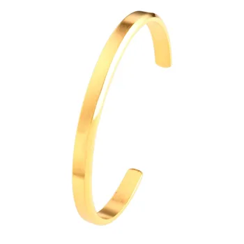 

High Polished Stainless Steel Round Bangles for Women 4 Colors Choices Simple Europe Style Bracelets Jewellry