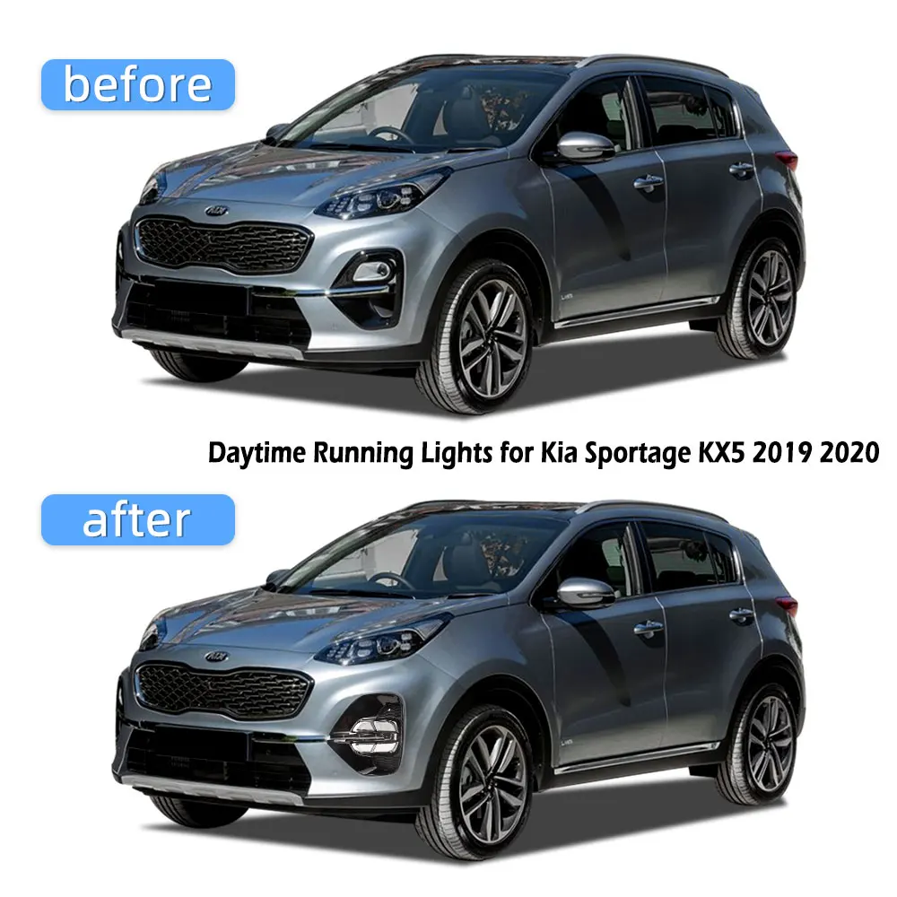 Светодиодный ные ДХО для Kia sportage 2019 2020 светильник ры KX5 светодиодный