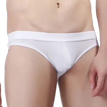 

New Underwear Men Briefs Sexy Ropa Fashion Solid Cueca Masculina Sexy U Convex Pouch Briefs Bikini Male Panties