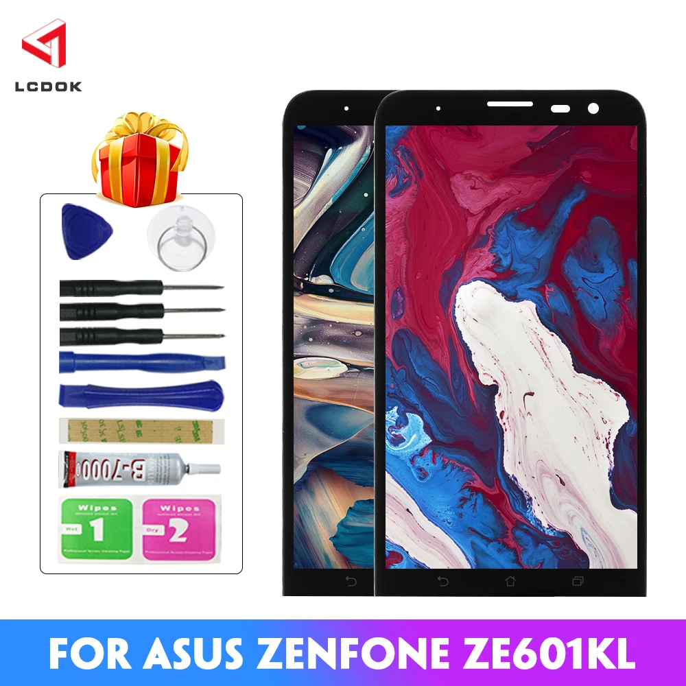 100% протестированный ЖК дисплей для Asus Zenfone 2 Laser ZE601KL Z011D кодирующий