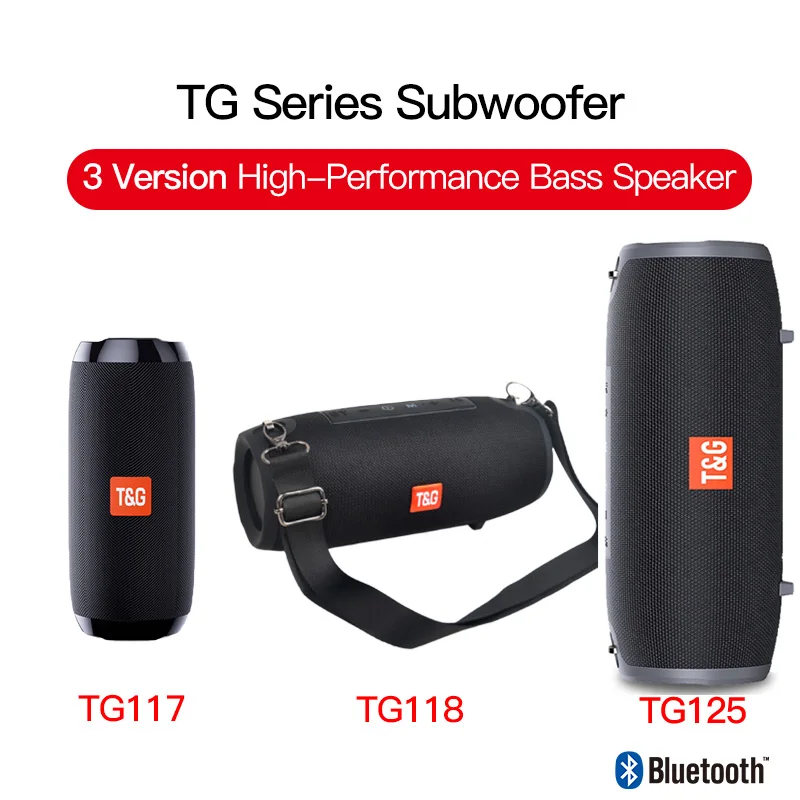 TG117 TG125 TG118 портативный Bluetooth динамик водонепроницаемый беспроводной колонки