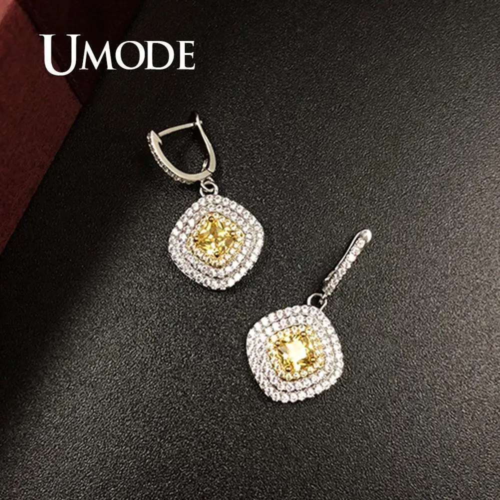 UMODE маленькие серьги-кольца из кубического циркония для женщин, аксессуары, Кристальные серьги, круглые, роскошные дизайнерские ювелирные изделия UE0599B
