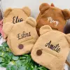Custom Name Embroidered Toddler Backpack - Lightweight Plush Bear Bag, a Personalized Gift for Boys, Girls, and Kids, Ideal for Adding a Unique Touch