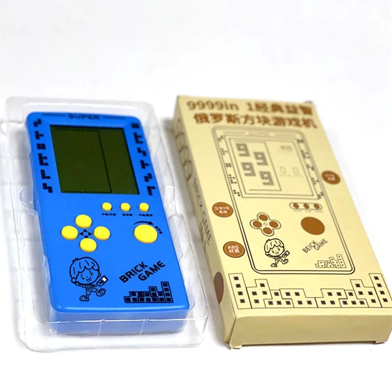 2022  Portable  Retro Gaming Tetris Console 4.1 Inch Large Screen Children's Nostalgic Pocket Game Console Kids Game Toys