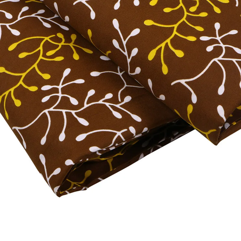african fabric polyester ankara african wax Yellow&Blue Floral prints fabric wax for dress