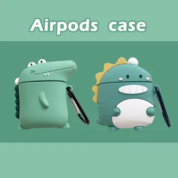 

Teyomi 3D Cute Dinosaur Crocodile Case For Airpods 1/2 Case Shockproof Protective Silicone Case Cover For Airpods Pro Case
