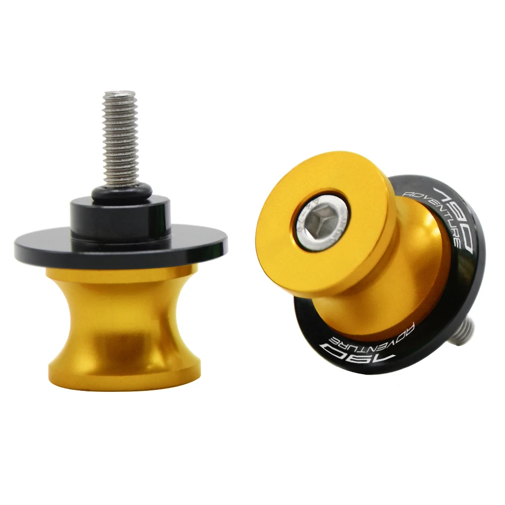 10MM Gold 6 м/8 м/10 м для KTM 790 ADVENTURE R 790 ADV R Мотоцикл с ЧПУ маятник Слайдеры Катушки Paddock стенд катушки качели - Цвет: 10MM Gold