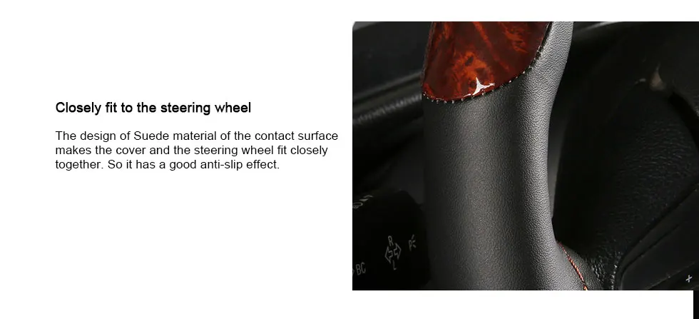 Деревянные Чехлы рулевого колеса автомобиля 5 стилей противоскользящие универсальные для стайлинга автомобиля 37-38 см рулевое колесо