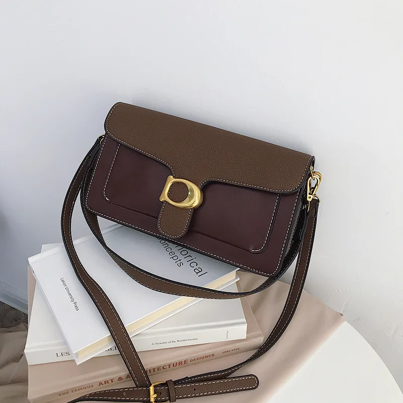 

Textured Broadband Hand Bag Women's 2019 Autumn New Style Fashion Korean-style Versatile Retro Shoulder Square Sling Bag
