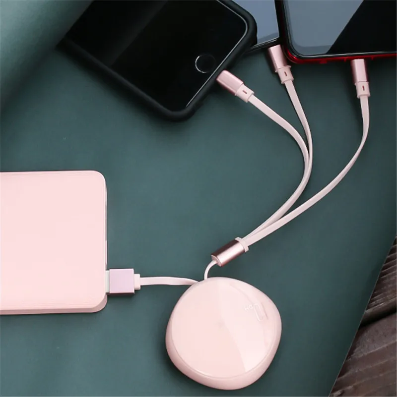 Кабель зарядного устройства микро-usb 2 м Usb выдвижной шнур Плоский Кабель Micro-usb кабель для Xiaomi iPhone 11XR Max huawei P30 mate 30 Pro