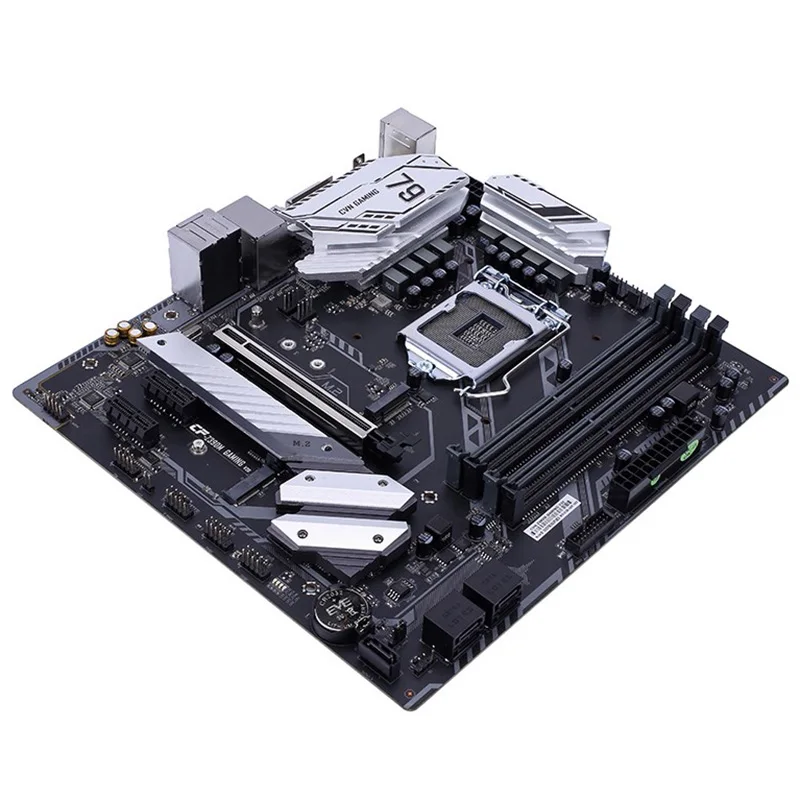 Цветная материнская плата CVN Z390M GAMING V20 M-ATX LGA1151 интерфейс двухканальный DDR4 Gigabit LAN 5 x SATA 3,0 с слотом M.2