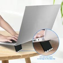 1 Pair Laptop Holder Notebook Stands Universal Invisible Laptop Stands Plastic Mini Desktop Notebook Holders