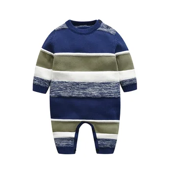 

Newborn Jumpsuit Baby Boy Wool Sweater Baby Infant Outing Clothes 1-18M