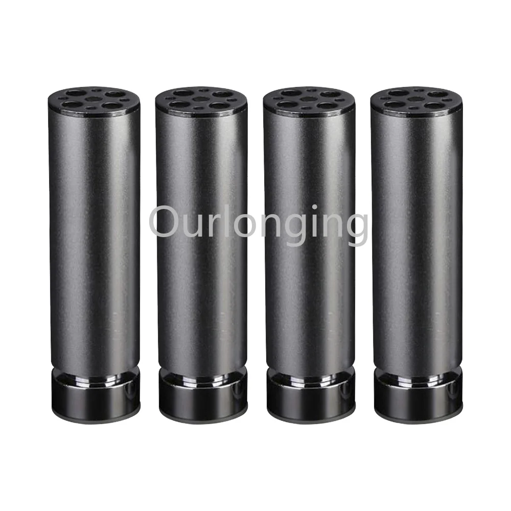 4PCS Aluminum alloy Furniture Legs Cabinet Table Round Shape 8mm Adjustable Feet 50mmx180mm Silver | Обустройство дома