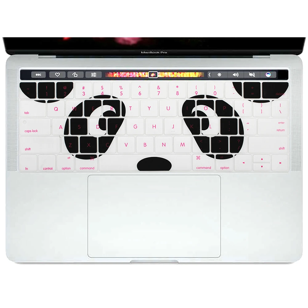 Kungfu Panda КРЗ животных дюймов MacBook Pro крышка клавиатуры Клавиатура для Mac Pro 13 1" сенсорная панель A1706 A1707 A1989 A1990 A2159(/// - Цвет: Kungfu Panda