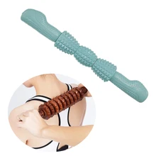 Массажная палка из ПВХ йога нога инструмент с тремя бубонами для тела дома для шеи эффективной эргономичный Портативный мышечная Фитнес