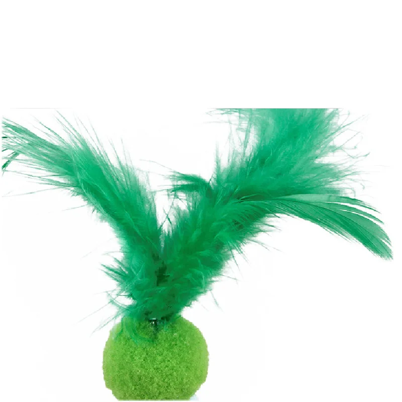 1PC Teaser Feather Toys Kitten Funny Colorful Rod Cat Wand Toys Plastic Pet Cat Toys Interactive Stick Pet Cat Supplies DropShip