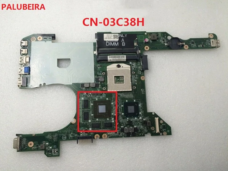 PALUBEIRA CN-03C38H 3C38H для DELL для INSPIRON 7420 5420 материнская плата для ноутбука REV: E1 2G GT640M материнская плата для ноутбука высокого качества