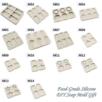 

Kinds Silicone Soap Molds Wax Resin Mould Plaster Clay Fondant Cake DIY Hand Making