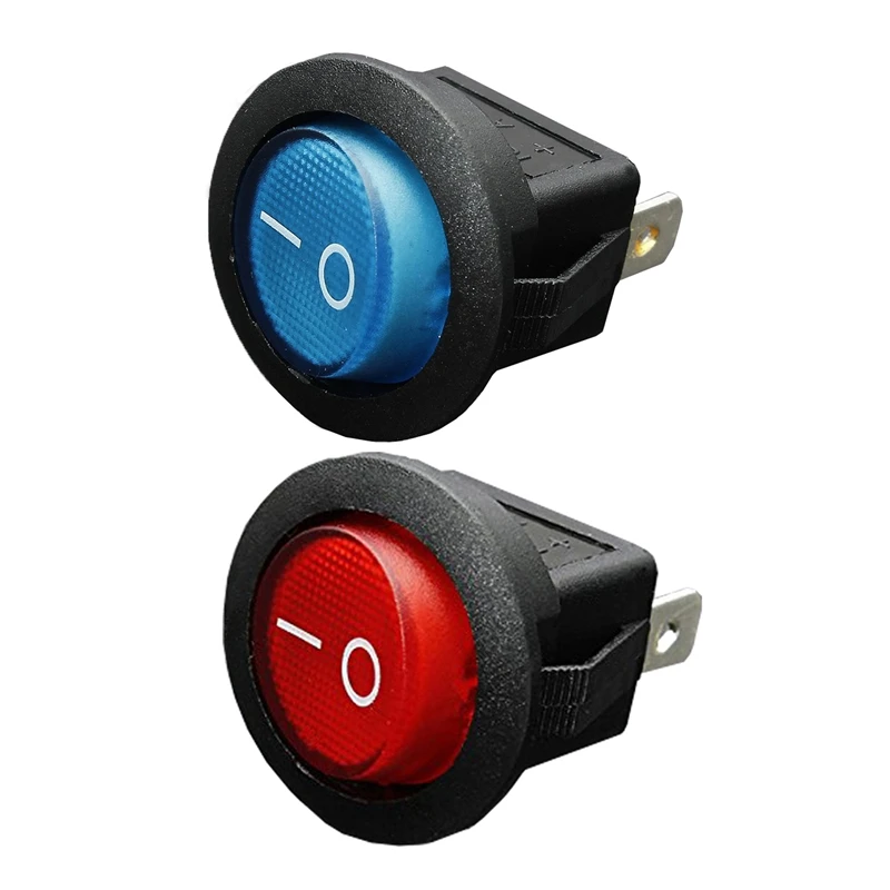 2 предмета 12V 16A светодиодный биполярный кулисный переключатель включения/OFF SPST