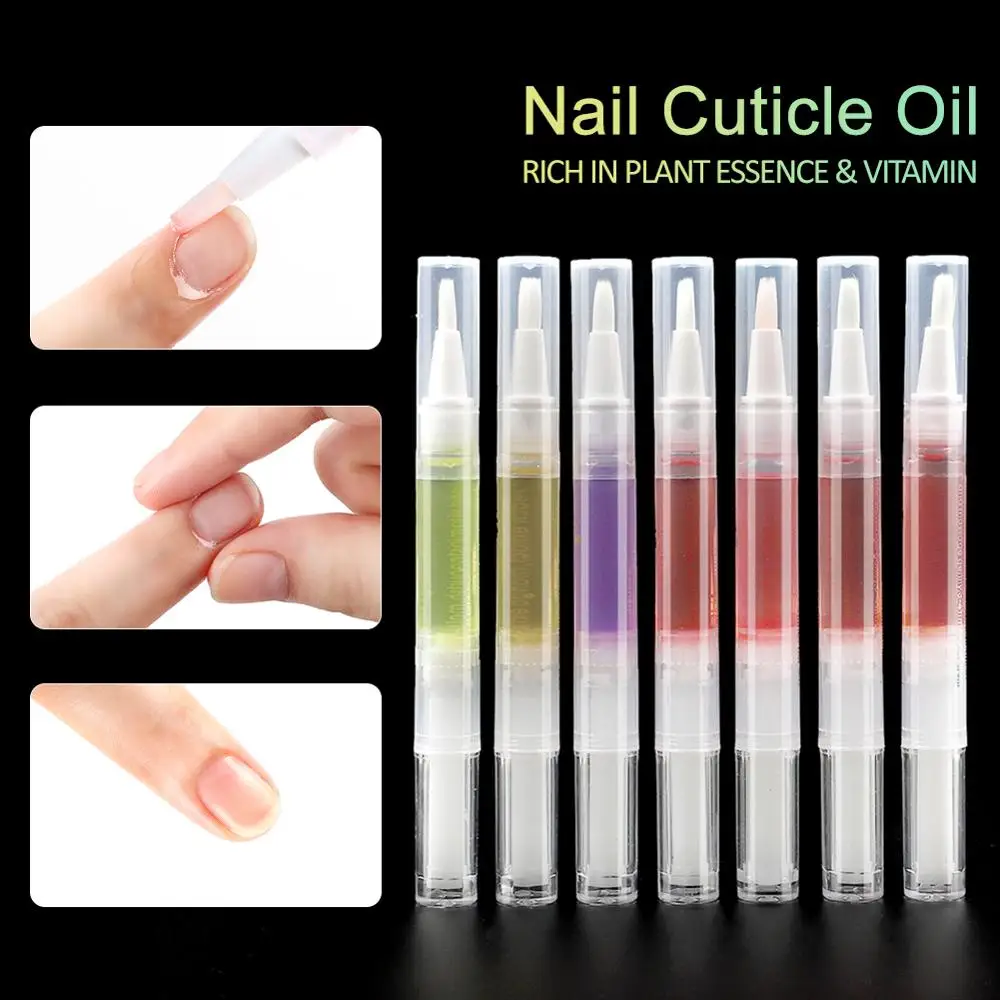  1PC 5ml New Cuticle Revitalizer Nutrition Oil Nail Art Tools Care Nail Treatment Manicure Soften Pe