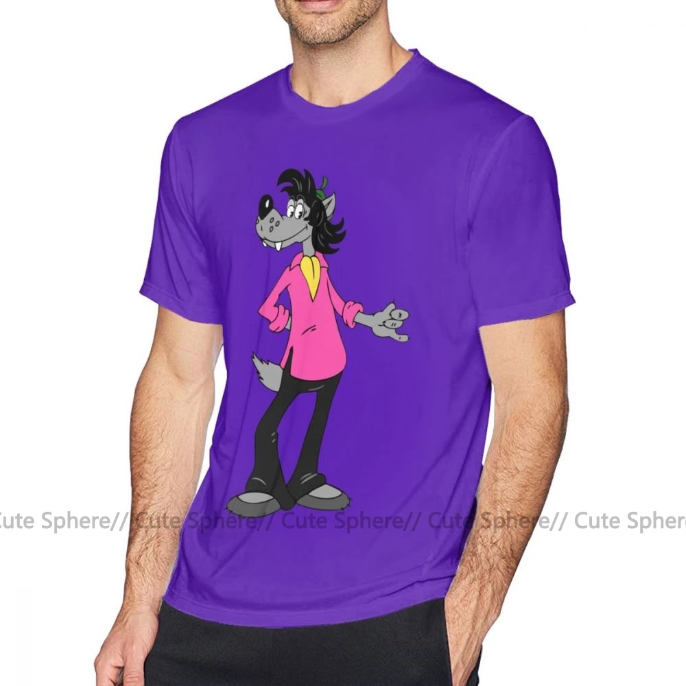 Nu Pogodi, футболка, Nu Pogodi, футболка, мужская, графическая, футболка, потрясающая, 100 хлопок, Классическая, негабаритная, футболка с коротким рукавом - Цвет: Purple
