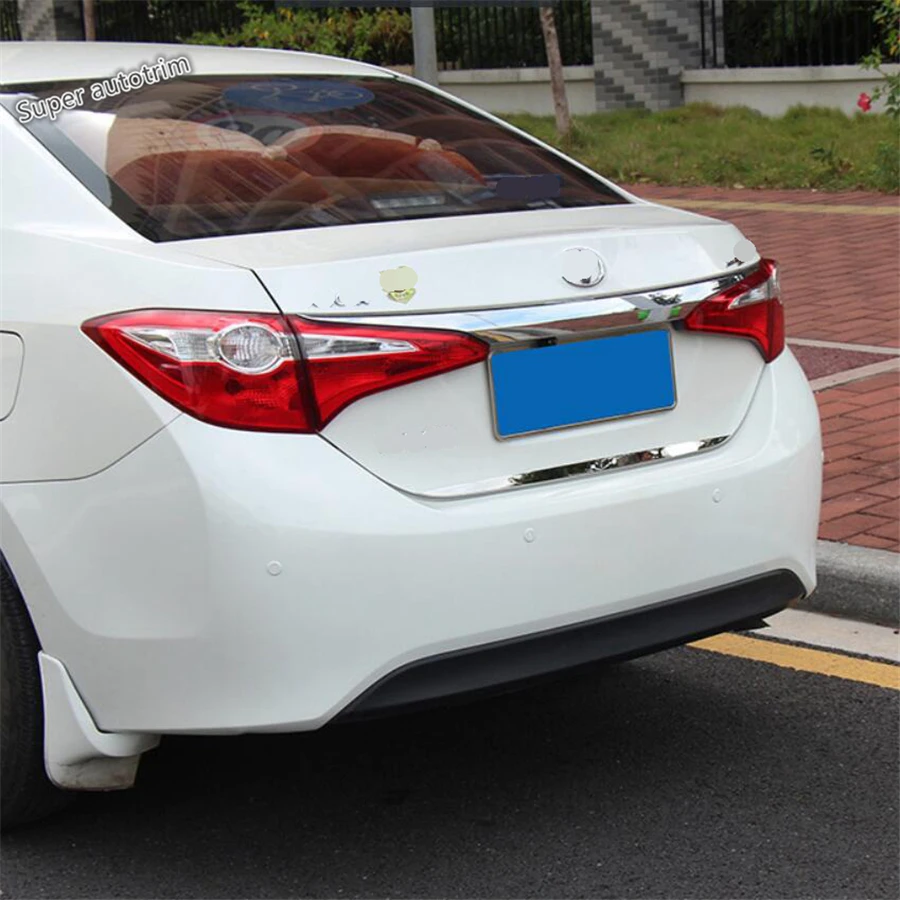 

Lapetus Rear Trunk Tailgate Door Decoration Bezel Strip Cover Trim Kit Fit For Toyota Corolla 2014 - 2018 Accessories Exterior